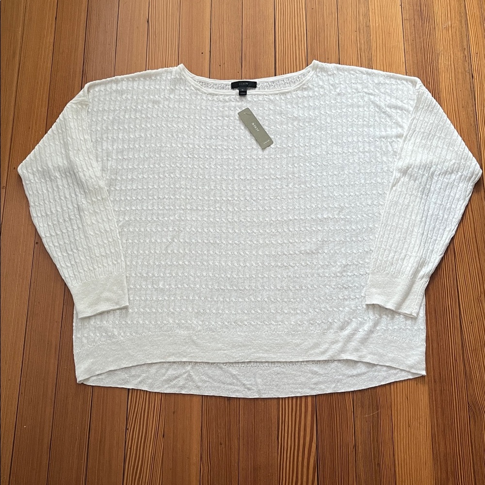 NWT J Crew Linen sweater